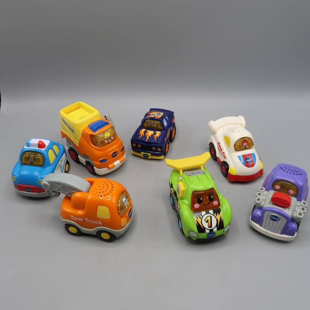 VTech Go Go Smart‎ Wheels Vehicles Lot 7 Go! Go! Smart Wheels Race Cars talking